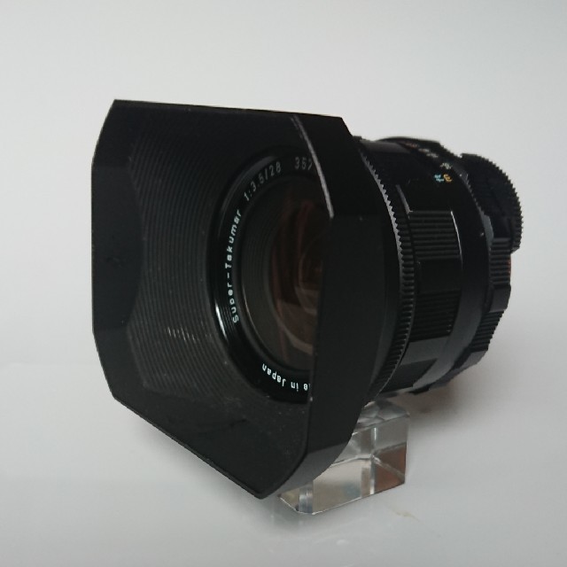 タクマー美品！純正フード付きペンタックス Super-Takumar 28mm/f3.5