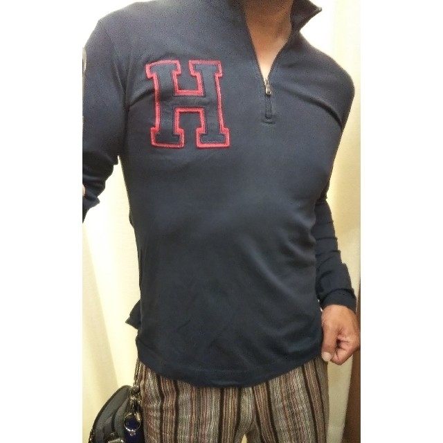 TOMMY HILFIGER(トミーヒルフィガー)のTOMMY HILFIGER WILD VINTAGEハーフジップロングＴシャツ メンズのトップス(Tシャツ/カットソー(七分/長袖))の商品写真