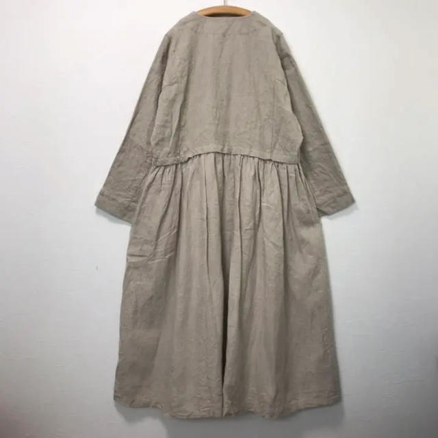 nest Robe(ネストローブ)のネストローブ（nest robe）リネン ダブルブレスト切替ワンピース レディースのワンピース(ロングワンピース/マキシワンピース)の商品写真