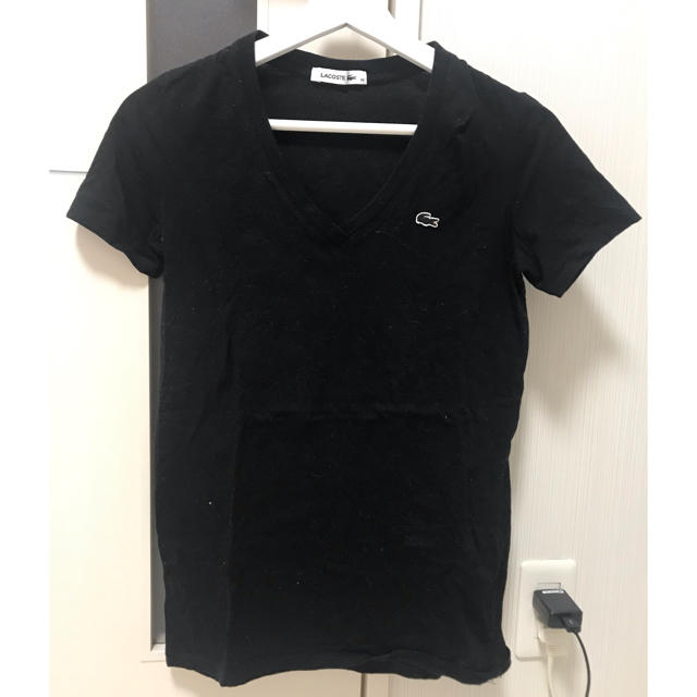 LACOSTE(ラコステ)のラコステ Vネック Tシャツ レディースのトップス(Tシャツ(半袖/袖なし))の商品写真
