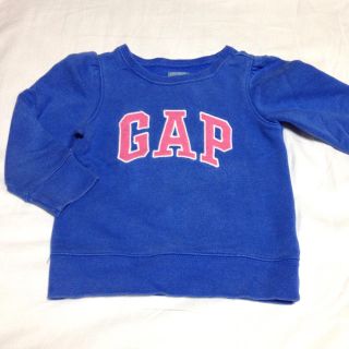 ギャップ(GAP)のGAP トレーナー ブルー 95 裏起毛 2才 ギャップ(その他)