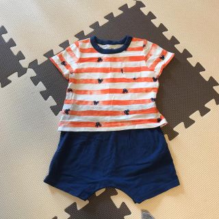 ベビーギャップ(babyGAP)の美品 babygap ディズニー ロンパース 90(Tシャツ/カットソー)