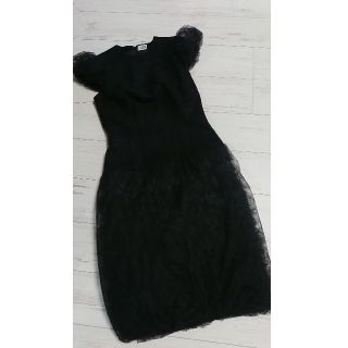 コムデギャルソン(COMME des GARCONS)のNOIRkeininomya COMME des GARCONSチュールワンピ(ひざ丈ワンピース)