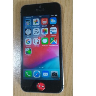 エヌティティドコモ(NTTdocomo)のドコモ iPhone5s スパイダーマン 32GB docomo  指紋認証 (スマートフォン本体)
