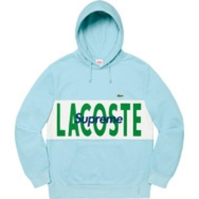 Lacoste logo panel hooded sweatshirt