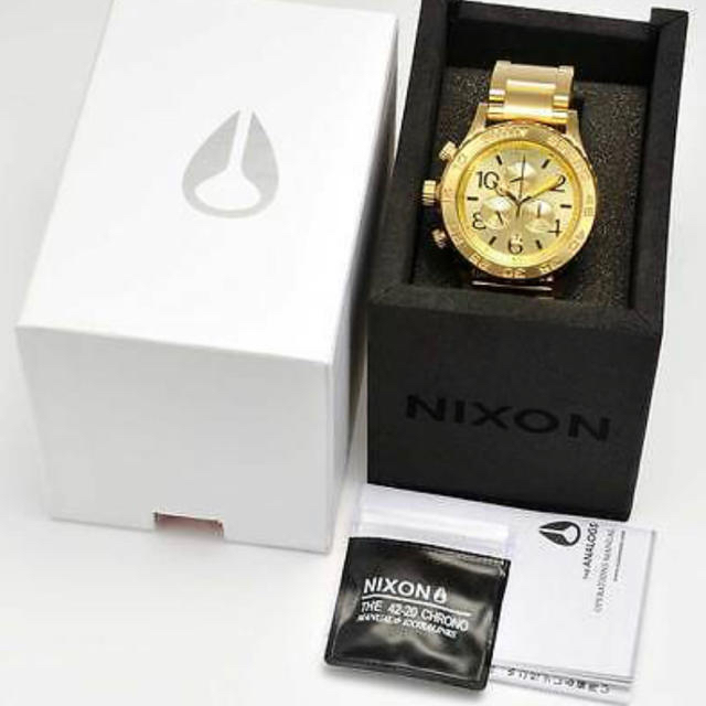 NIXON(ニクソン)の電池切れのため特別値引き中 新品 Nixon A037-502 ゴールド メンズの時計(腕時計(アナログ))の商品写真