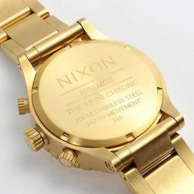 NIXON - 電池切れのため特別値引き中 新品 Nixon A037-502 ゴールドの