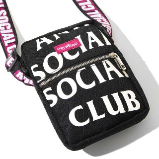 アンチ(ANTI)の確実正規☆It's The Remix Black Side Bag☆assc(ショルダーバッグ)