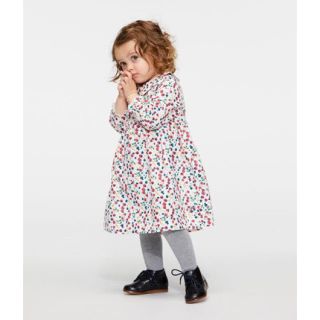 プチバトー(PETIT BATEAU)のhulu様専用♡24m プチバトー プリント衿付きワンピース(ワンピース)