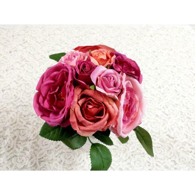 アーティフィシャルフラワー バラ 薔薇 アンティーク ダークピンク 造花の通販 By Blue S Shop ラクマ