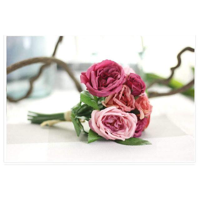 アーティフィシャルフラワー バラ 薔薇 アンティーク ダークピンク 造花の通販 By Blue S Shop ラクマ