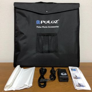 【ユッキー様専用】PULUZ撮影ボックス60cm 2018年版 (ストロボ/照明)