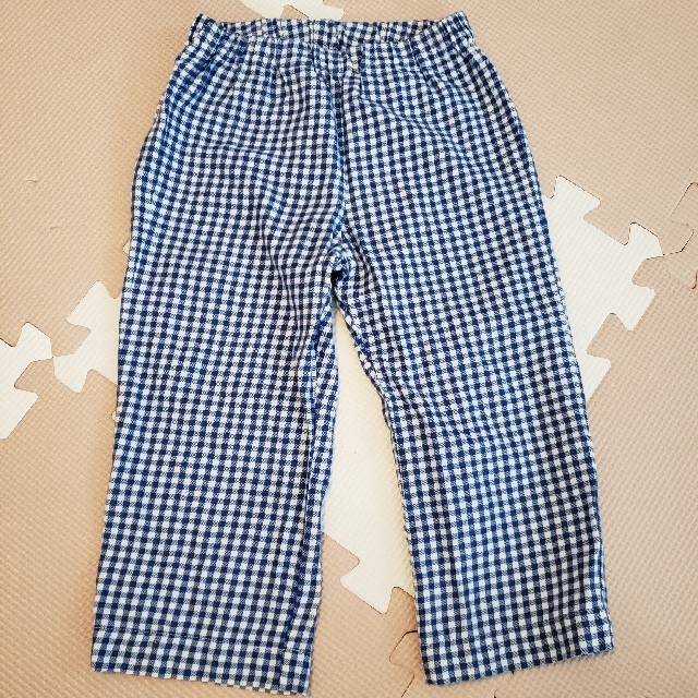 PETIT BATEAU(プチバトー)のプチバトー ギンガムチェック柄長袖パジャマ 2ans/86㎝ キッズ/ベビー/マタニティのベビー服(~85cm)(パジャマ)の商品写真