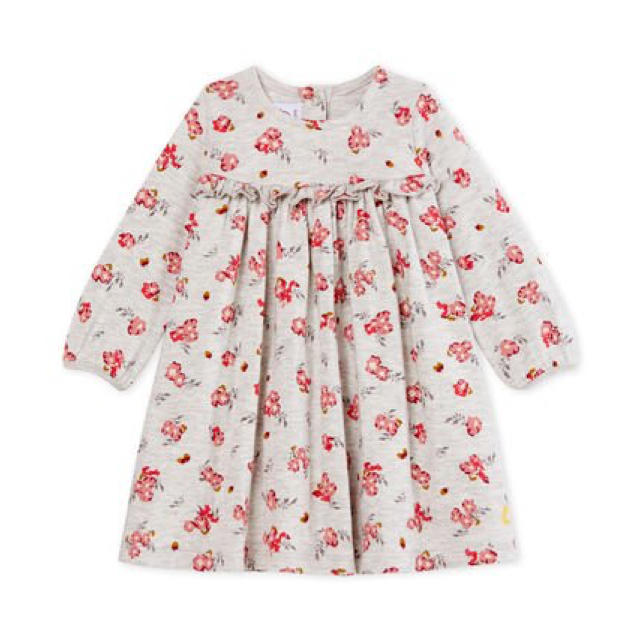 PETIT BATEAU(プチバトー)のconekone様専用♡36m プチバトー チュビックプリントワンピース_GR キッズ/ベビー/マタニティのキッズ服女の子用(90cm~)(ワンピース)の商品写真