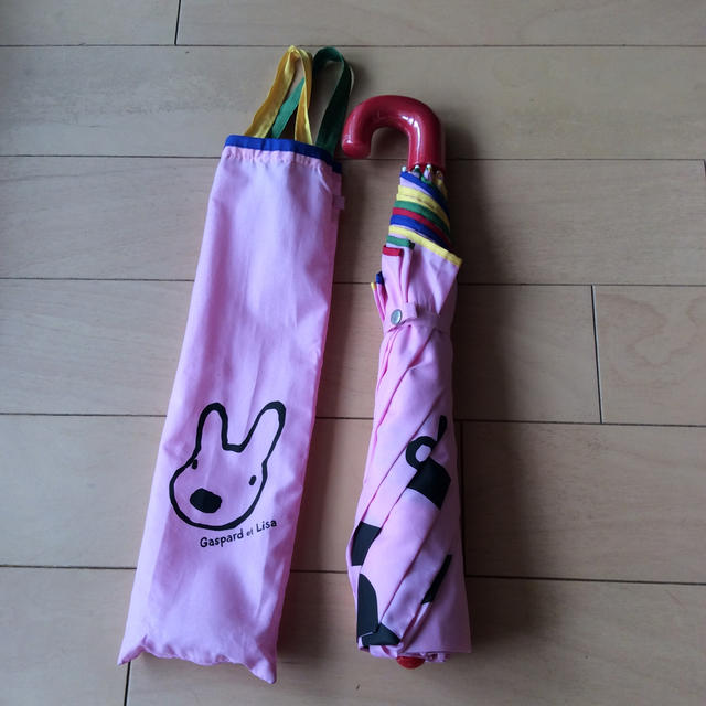 リサ&ガスパール折りたたみ傘 キッズ/ベビー/マタニティのこども用ファッション小物(傘)の商品写真