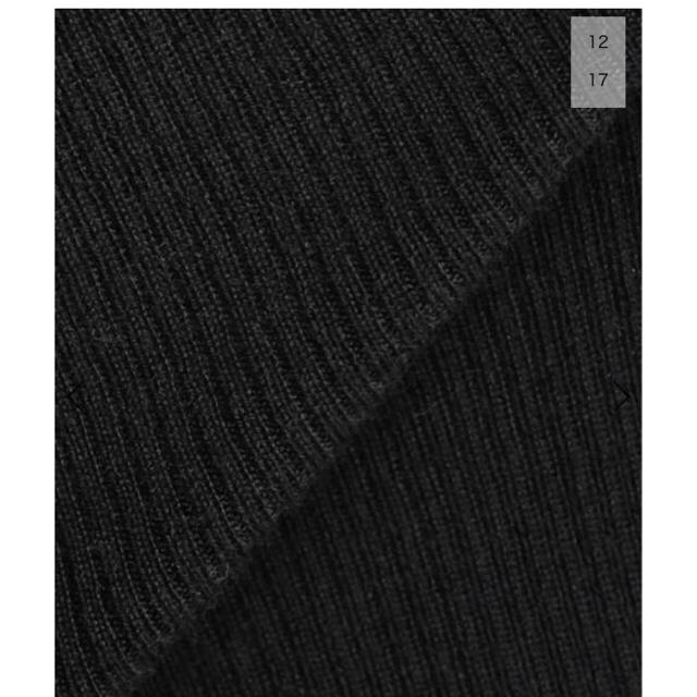 L'Appartement DEUXIEME CLASSE(アパルトモンドゥーズィエムクラス)の新品タグ付★L'Appartement ボートネック Rib Knit ブラック レディースのトップス(ニット/セーター)の商品写真