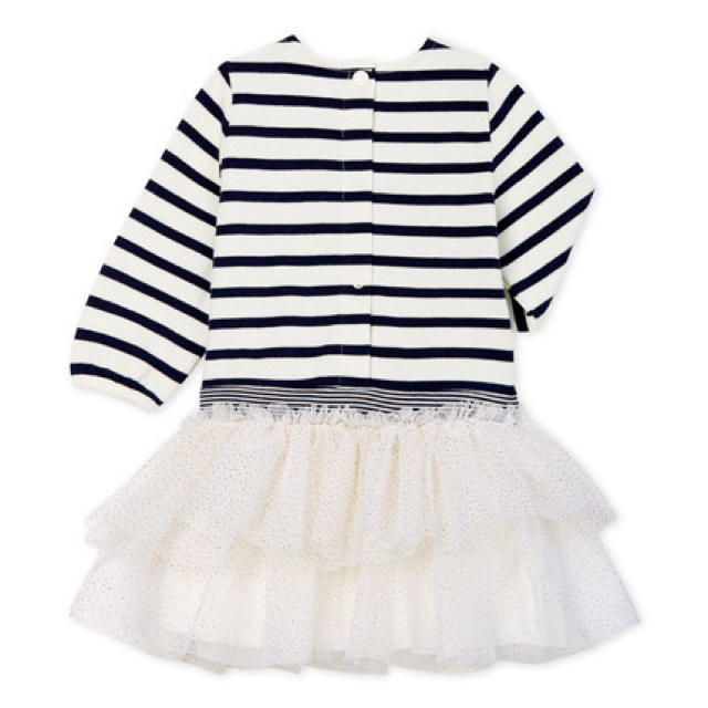 PETIT BATEAU(プチバトー)の19aw☆36m プチバトー マリニエールワンピース キッズ/ベビー/マタニティのキッズ服女の子用(90cm~)(ワンピース)の商品写真