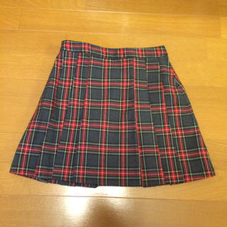 ユニクロ(UNIQLO)のチェック プリーツスカート☆(スカート)