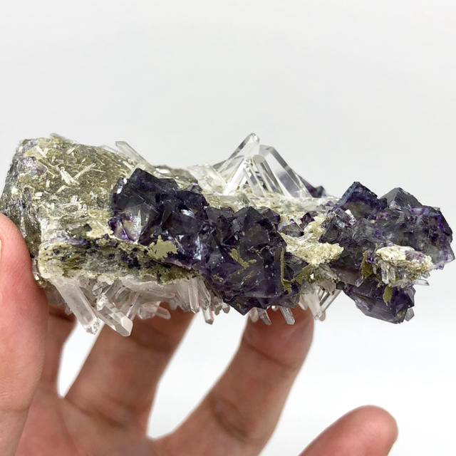 水晶 蛍石 中国内モンゴル産 フローライト 鉱物 原石 標本 [OH7 水晶 蛍石 中国内モンゴル産 フローライト 鉱物 原石 標本 [OH7