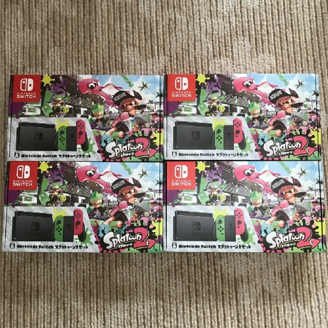 新品未開封　スプラトゥーン2セット4台　マリオオデッセイセット　ネオン　グレーゲームソフト/ゲーム機本体