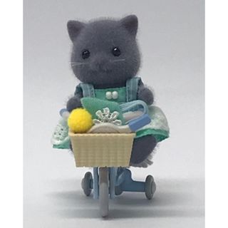 エポック(EPOCH)の新品 シルバニア 黒 ペルシャ猫 女の子 三輪車(ぬいぐるみ)