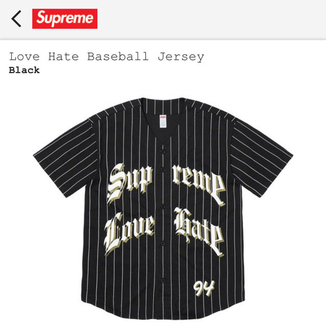 トップスsupreme  ベースボールシャツ Mサイズ