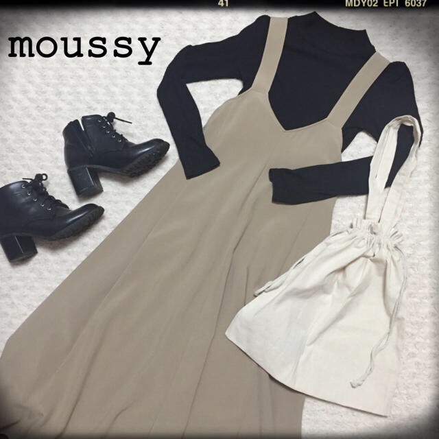 moussy(マウジー)のmoussy ストラップロングワンピース レディースのワンピース(ロングワンピース/マキシワンピース)の商品写真