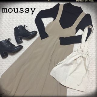 マウジー(moussy)のmoussy ストラップロングワンピース(ロングワンピース/マキシワンピース)