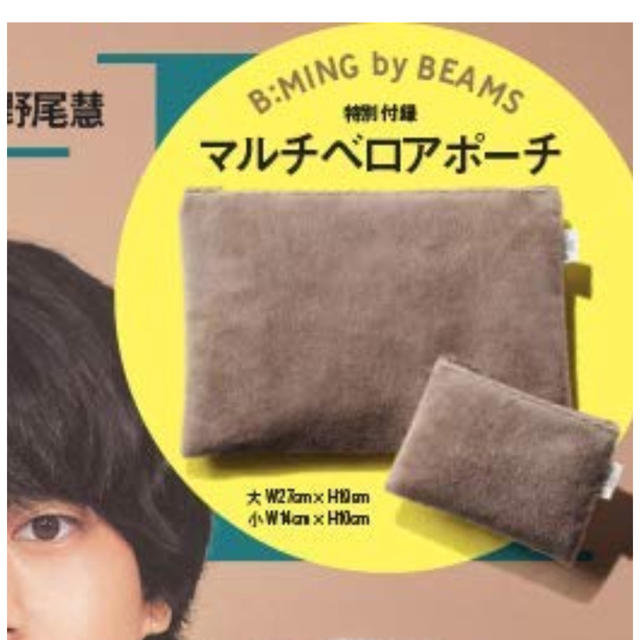 B:MING LIFE STORE by BEAMS(ビーミング ライフストア バイ ビームス)のwith(ウィズ) 2019年 11 月号付録のみ レディースのファッション小物(ポーチ)の商品写真