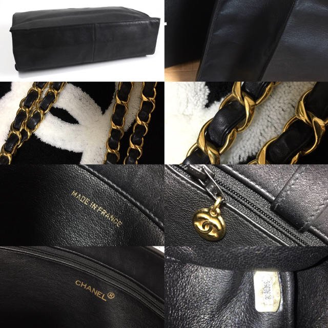 CHANEL - CHANEL シャネル デカココマークラムスキン 太チェーン CHANEL - CHANEL シャネル デカココマークラムスキン 太チェーン