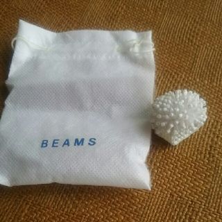 ビームス(BEAMS)のbeams ビーズ指輪 ホワイト(リング(指輪))