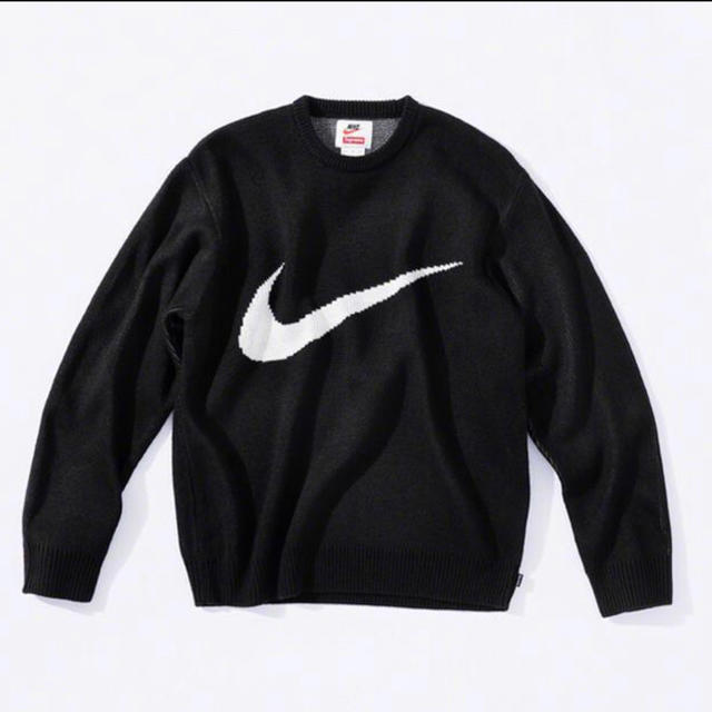 最新入荷 - Supreme Ｍ Sweater Swoosh Nike Supreme ニット/セーター