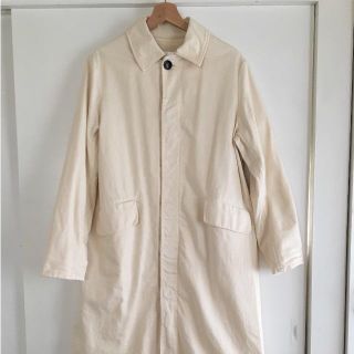 yarmoコットンロングコート(ステンカラーコート)