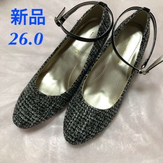 新品 26.0 3way パンプス ブラック系(ハイヒール/パンプス)