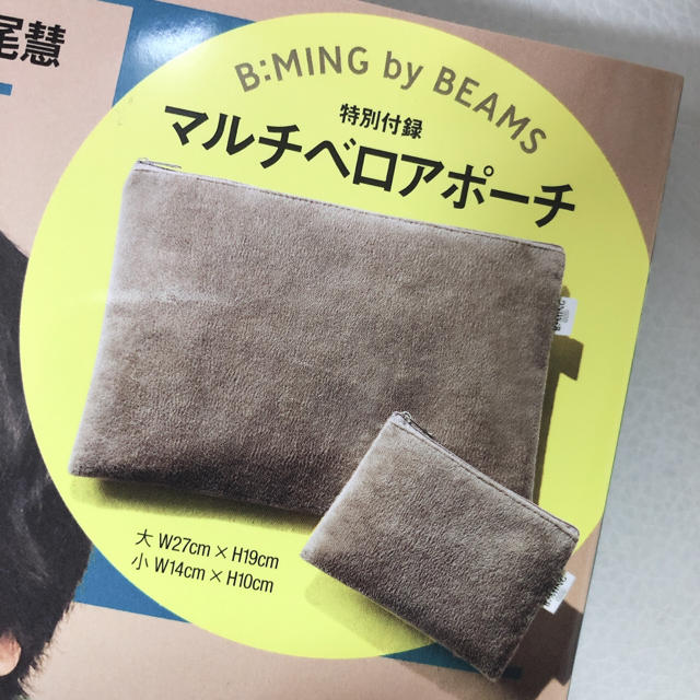 B:MING LIFE STORE by BEAMS(ビーミング ライフストア バイ ビームス)のwith 11月号 マルチベロアポーチ レディースのファッション小物(ポーチ)の商品写真