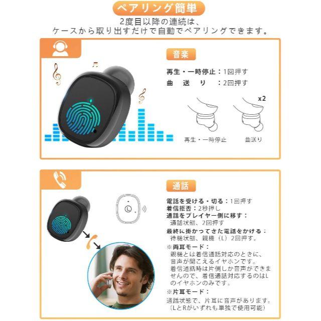 X'mas値下げ!! 完全 ワイヤレス イヤホン Bluetooth 防水&防汗 スマホ/家電/カメラのオーディオ機器(ヘッドフォン/イヤフォン)の商品写真