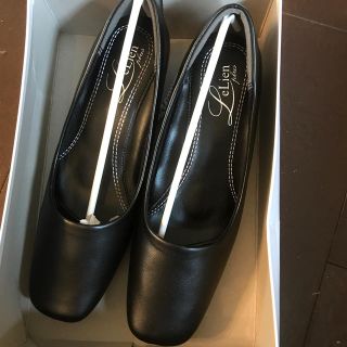 新品 23.5〜24 黒パンプス 合皮(ハイヒール/パンプス)