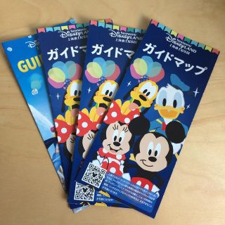 ディズニー(Disney)の上海ディズニーランド 日本語ガイドマップ 3部 英語1部(地図/旅行ガイド)