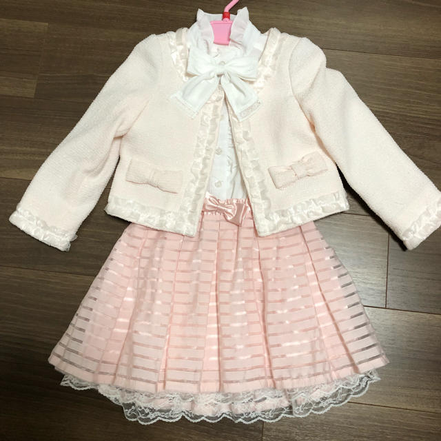 HIROMICHI NAKANO(ヒロミチナカノ)のrakulion様専用 フォーマルセット 110 ピンク キッズ/ベビー/マタニティのキッズ服女の子用(90cm~)(ドレス/フォーマル)の商品写真