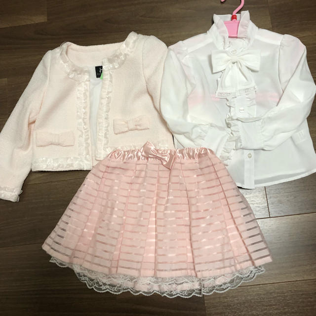 HIROMICHI NAKANO(ヒロミチナカノ)のrakulion様専用 フォーマルセット 110 ピンク キッズ/ベビー/マタニティのキッズ服女の子用(90cm~)(ドレス/フォーマル)の商品写真