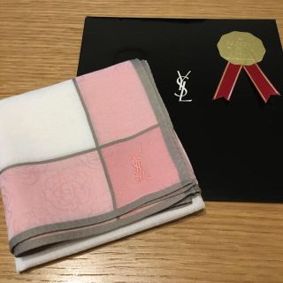 イヴサンローランボーテ(Yves Saint Laurent Beaute)のイヴサンローラン ハンカチ　クリーニング済み美品(ハンカチ)