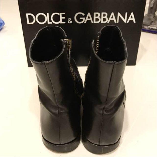 DOLCE&GABBANA(ドルチェアンドガッバーナ)のDOLCE&GABBANA ブーツ 黒 メンズ メンズの靴/シューズ(ブーツ)の商品写真