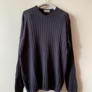 ジョンスメドレー(JOHN SMEDLEY)のジョンスメドレー リブデザイン vネックニット(ニット/セーター)