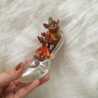 シンデレラ ジャック ガス オーナメント ディズニー プリンセス ガラスの靴
