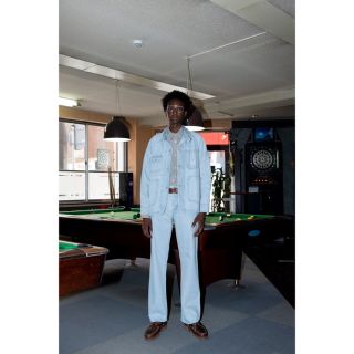 ジエダ(Jieda)のDAIRIKU 19ss denim アイスブルー  値下げ(デニム/ジーンズ)