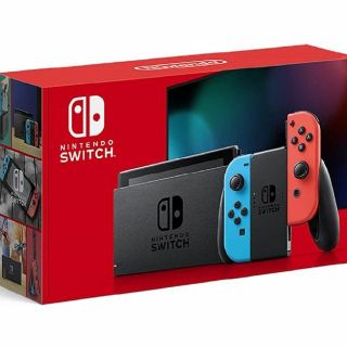 ニンテンドースイッチ(Nintendo Switch)の【新品・送料込】ニンテンドースイッチ本体 ネオンブルー/ネオンレッド(家庭用ゲーム機本体)