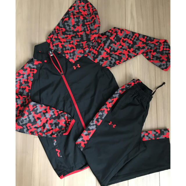 UNDER ARMOUR(アンダーアーマー)のアンダーアーマー シャカシャカジャージ 上下2点 キッズ/ベビー/マタニティのキッズ服男の子用(90cm~)(ジャケット/上着)の商品写真