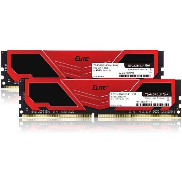 TEAM DDR4 2666Mhz PC4-21300 8GBx2枚（16GB)