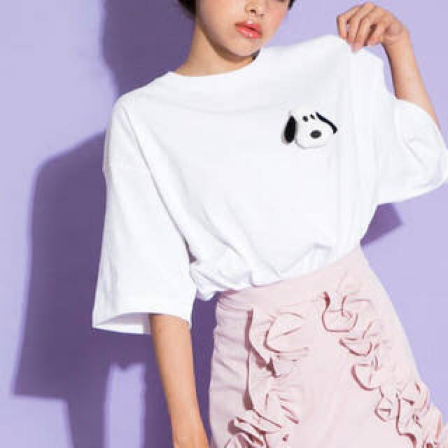 merry jenny(メリージェニー)のSNOOPY Tシャツ(白) レディースのトップス(Tシャツ(半袖/袖なし))の商品写真