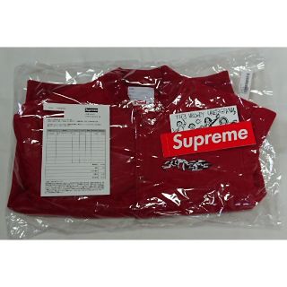 シュプリーム(Supreme)のSupreme delta logo varsity jacket Red 赤M(ブルゾン)